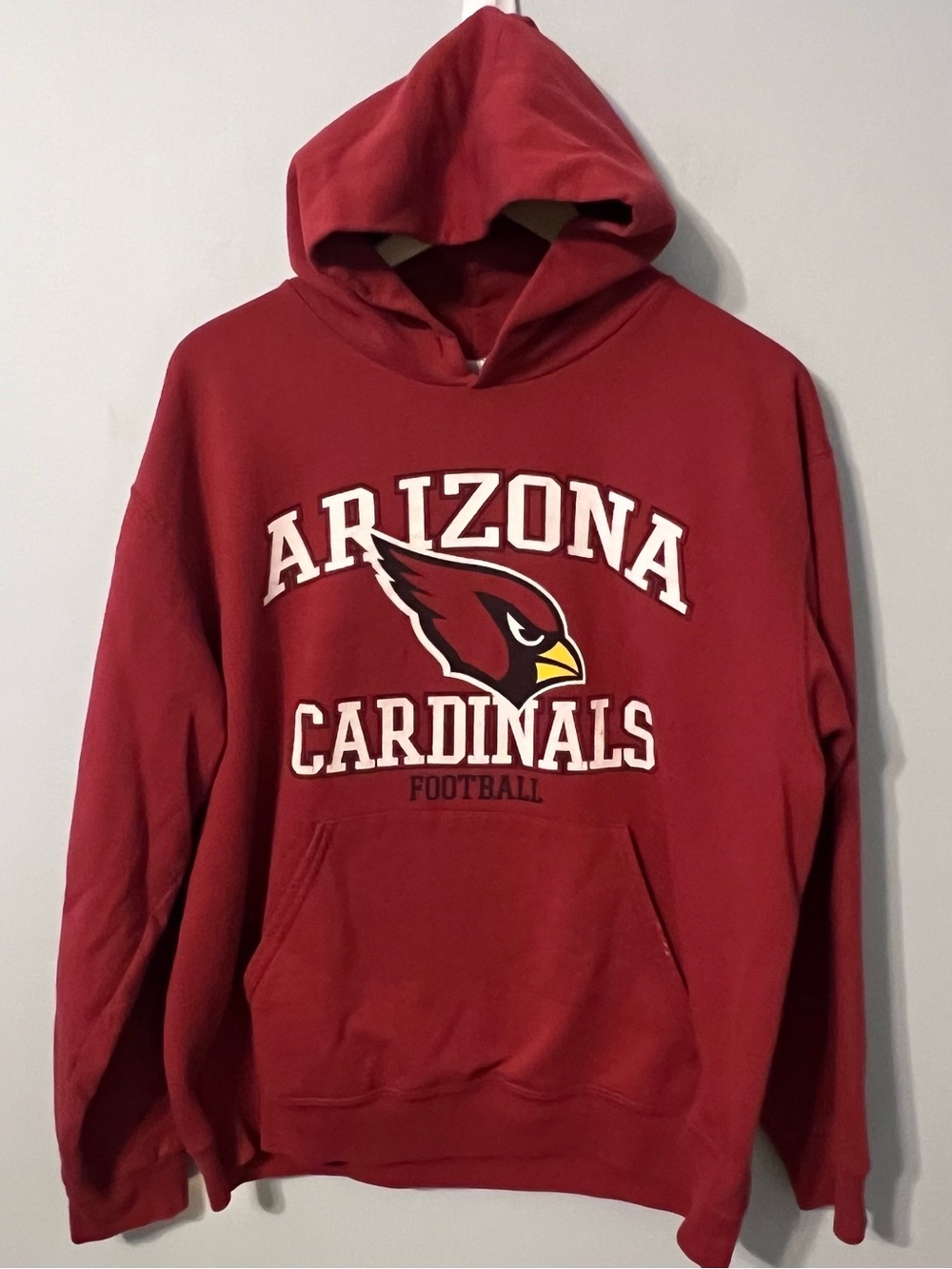 Arizona Cardinals Hoodie Men’s L Red Sweatshirt NFL Football Pullover **READ